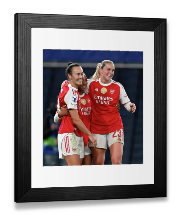 Framed Print : Chelsea FC v Arsenal FC - UEFA Women's Champions League 2025 / 26 Quarter-finals Second Leg Framed Print : Chelsea FC v Arsenal FC - UEFA Women's Champions League 2025 / 26 Quarter-finals Second Leg