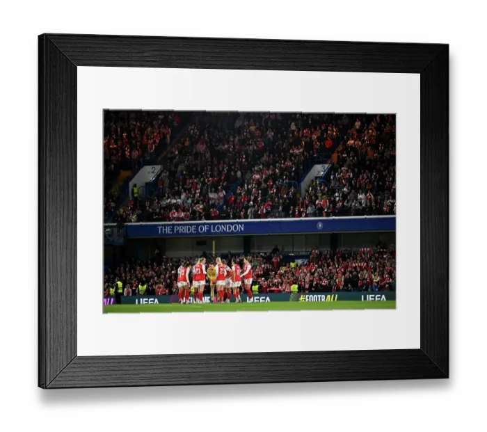 Framed Print : Chelsea FC v Arsenal FC - UEFA Women's Champions League 2025 / 26 Quarter-finals Second Leg Framed Print : Chelsea FC v Arsenal FC - UEFA Women's Champions League 2025 / 26 Quarter-finals Second Leg