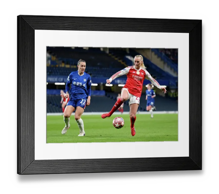 Framed Print : Chelsea FC v Arsenal FC - UEFA Women's Champions League 2025 / 26 Quarter-finals Second Leg Framed Print : Chelsea FC v Arsenal FC - UEFA Women's Champions League 2025 / 26 Quarter-finals Second Leg
