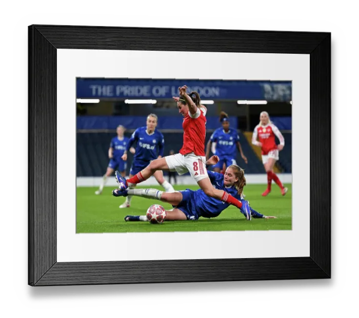 Framed Print : Chelsea FC v Arsenal FC - UEFA Women's Champions League 2025 / 26 Quarter-finals Second Leg Framed Print : Chelsea FC v Arsenal FC - UEFA Women's Champions League 2025 / 26 Quarter-finals Second Leg