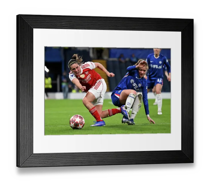 Framed Print : Chelsea FC v Arsenal FC - UEFA Women's Champions League 2025 / 26 Quarter-finals Second Leg Framed Print : Chelsea FC v Arsenal FC - UEFA Women's Champions League 2025 / 26 Quarter-finals Second Leg