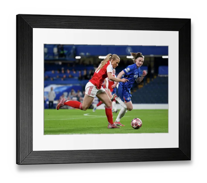 Framed Print : Chelsea FC v Arsenal FC - UEFA Women's Champions League 2025 / 26 Quarter-finals Second Leg Framed Print : Chelsea FC v Arsenal FC - UEFA Women's Champions League 2025 / 26 Quarter-finals Second Leg