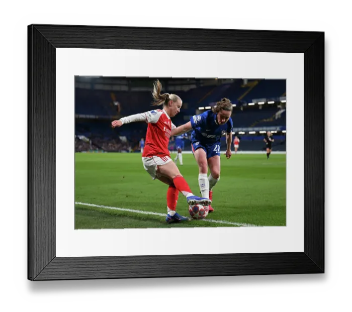 Framed Print : Chelsea FC v Arsenal FC - UEFA Women's Champions League 2025 / 26 Quarter-finals Second Leg Framed Print : Chelsea FC v Arsenal FC - UEFA Women's Champions League 2025 / 26 Quarter-finals Second Leg