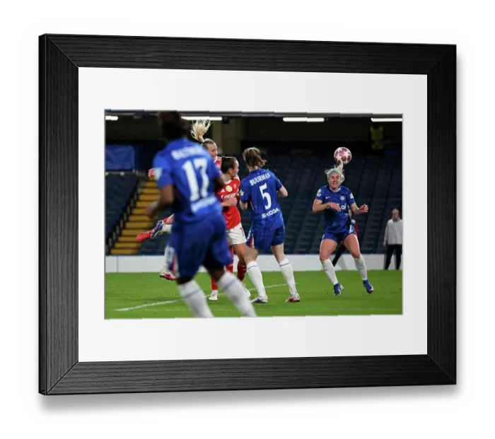 Framed Print : Chelsea FC v Arsenal FC - UEFA Women's Champions League 2025 / 26 Quarter-finals Second Leg Framed Print : Chelsea FC v Arsenal FC - UEFA Women's Champions League 2025 / 26 Quarter-finals Second Leg
