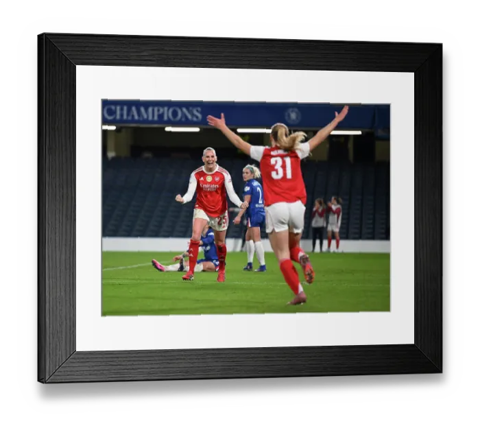 Framed Print : Chelsea FC v Arsenal FC - UEFA Women's Champions League 2025 / 26 Quarter-finals Second Leg Framed Print : Chelsea FC v Arsenal FC - UEFA Women's Champions League 2025 / 26 Quarter-finals Second Leg