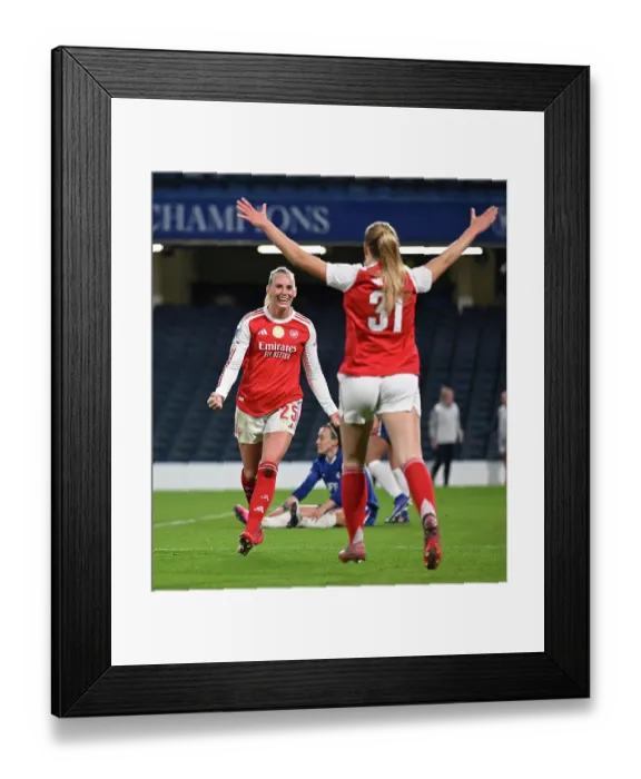 Framed Print : Chelsea FC v Arsenal FC - UEFA Women's Champions League 2025 / 26 Quarter-finals Second Leg Framed Print : Chelsea FC v Arsenal FC - UEFA Women's Champions League 2025 / 26 Quarter-finals Second Leg
