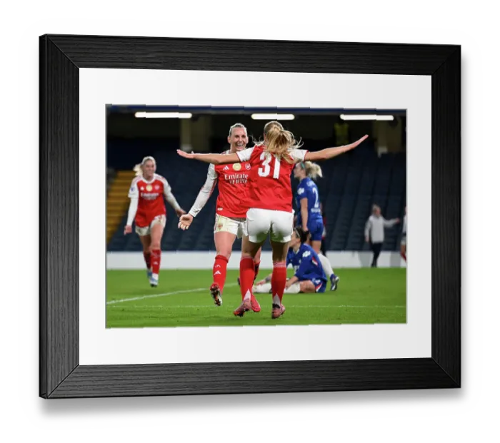 Framed Print : Chelsea FC v Arsenal FC - UEFA Women's Champions League 2025 / 26 Quarter-finals Second Leg Framed Print : Chelsea FC v Arsenal FC - UEFA Women's Champions League 2025 / 26 Quarter-finals Second Leg