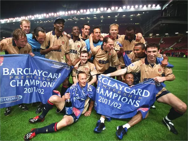 Arsenal Celebrate Championship Glory: Manchester United 0-1 Arsenal, FA Barclaycard Premiership, Old Trafford, 2002