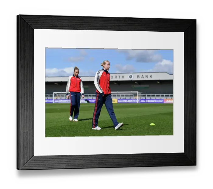 Framed Print : Arsenal v Brighton & Hove Albion - Adobe Women's FA Cup Quarter Final Arsenal v Brighton & Hove Albion - Adobe Women's FA Cup Quarter Final