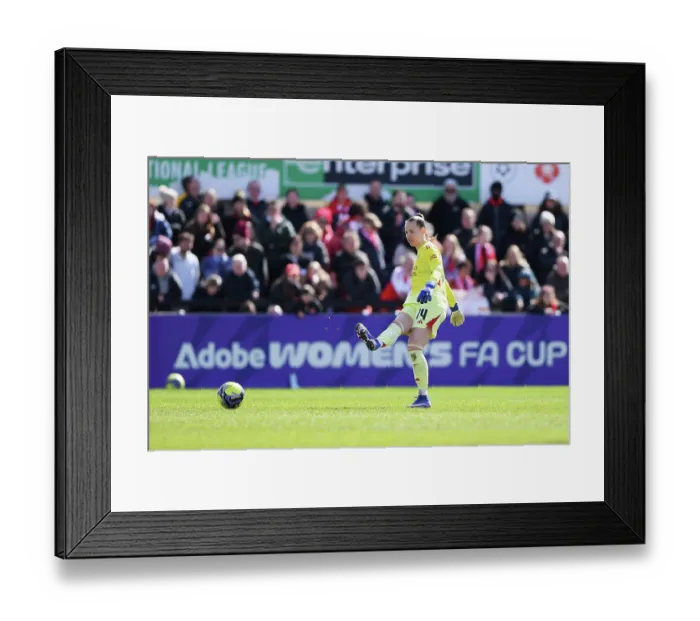 Framed Print : Arsenal v Brighton & Hove Albion - Adobe Women's FA Cup Quarter Final Arsenal v Brighton & Hove Albion - Adobe Women's FA Cup Quarter Final
