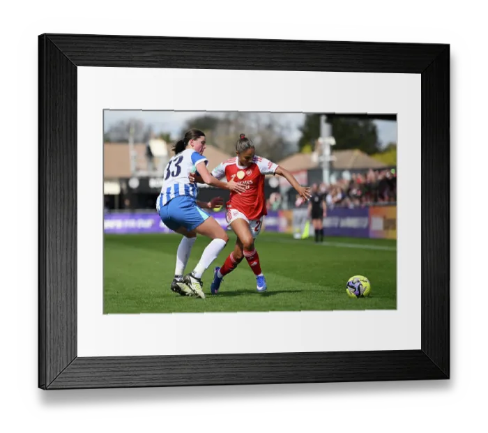 Framed Print : Arsenal v Brighton & Hove Albion - Adobe Women's FA Cup Quarter Final Arsenal v Brighton & Hove Albion - Adobe Women's FA Cup Quarter Final