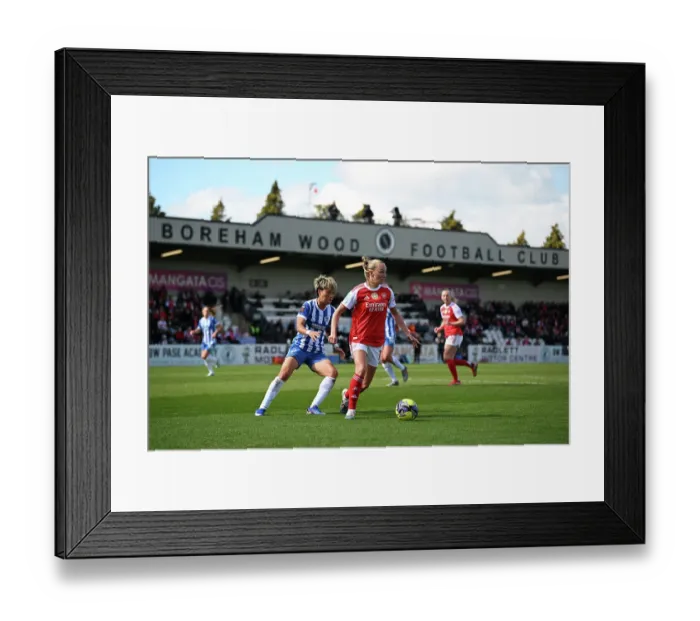 Framed Print : Arsenal v Brighton & Hove Albion - Adobe Women's FA Cup Quarter Final Arsenal v Brighton & Hove Albion - Adobe Women's FA Cup Quarter Final