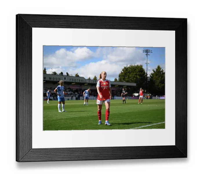 Framed Print : Arsenal v Brighton & Hove Albion - Adobe Women's FA Cup Quarter Final Arsenal v Brighton & Hove Albion - Adobe Women's FA Cup Quarter Final