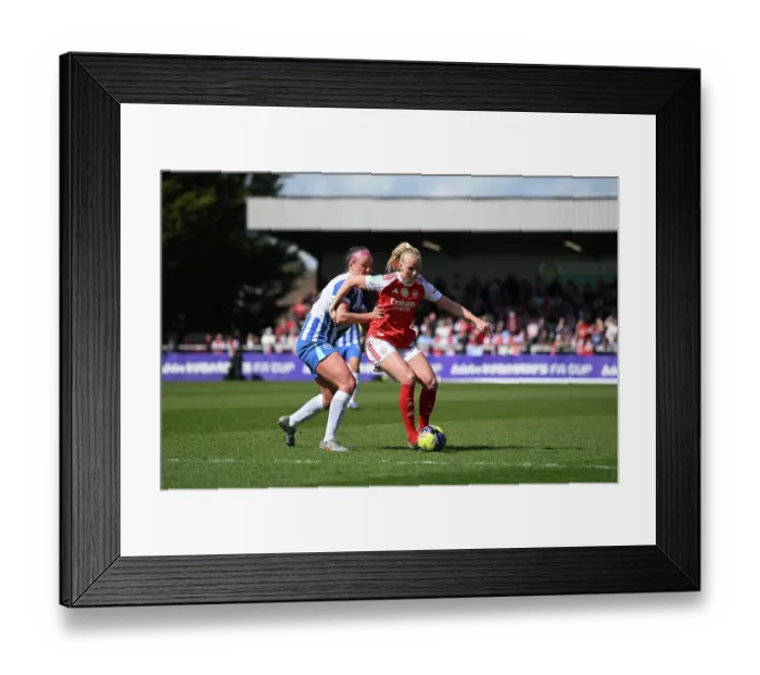 Framed Print : Arsenal v Brighton & Hove Albion - Adobe Women's FA Cup Quarter Final Arsenal v Brighton & Hove Albion - Adobe Women's FA Cup Quarter Final