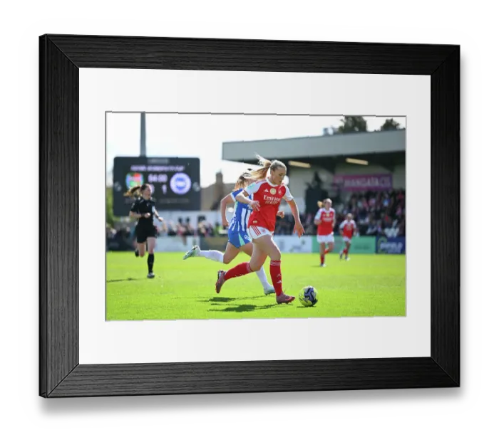 Framed Print : Arsenal v Brighton & Hove Albion - Adobe Women's FA Cup Quarter Final Arsenal v Brighton & Hove Albion - Adobe Women's FA Cup Quarter Final