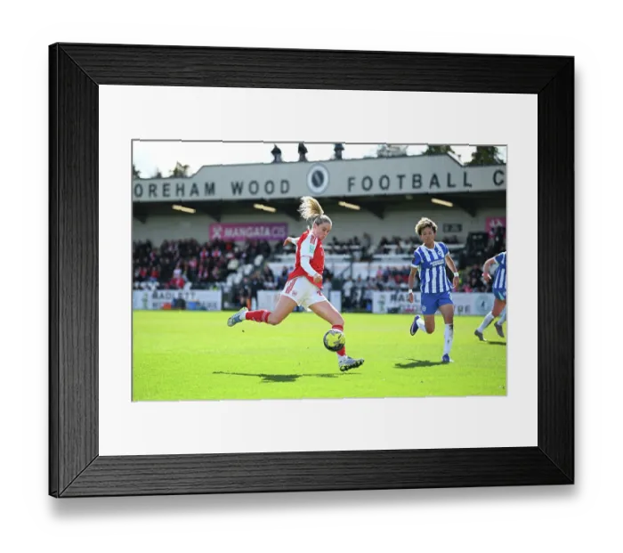 Framed Print : Arsenal v Brighton & Hove Albion - Adobe Women's FA Cup Quarter Final Arsenal v Brighton & Hove Albion - Adobe Women's FA Cup Quarter Final