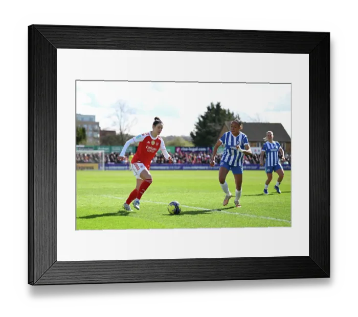 Framed Print : Arsenal v Brighton & Hove Albion - Adobe Women's FA Cup Quarter Final Arsenal v Brighton & Hove Albion - Adobe Women's FA Cup Quarter Final