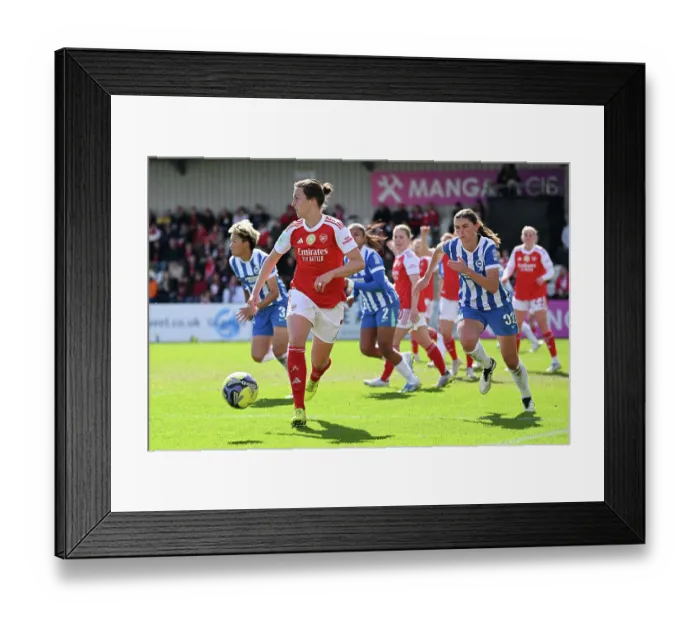 Framed Print : Arsenal v Brighton & Hove Albion - Adobe Women's FA Cup Quarter Final Arsenal v Brighton & Hove Albion - Adobe Women's FA Cup Quarter Final