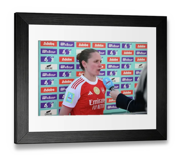 Framed Print : Arsenal v Brighton & Hove Albion - Adobe Women's FA Cup Quarter Final Arsenal v Brighton & Hove Albion - Adobe Women's FA Cup Quarter Final