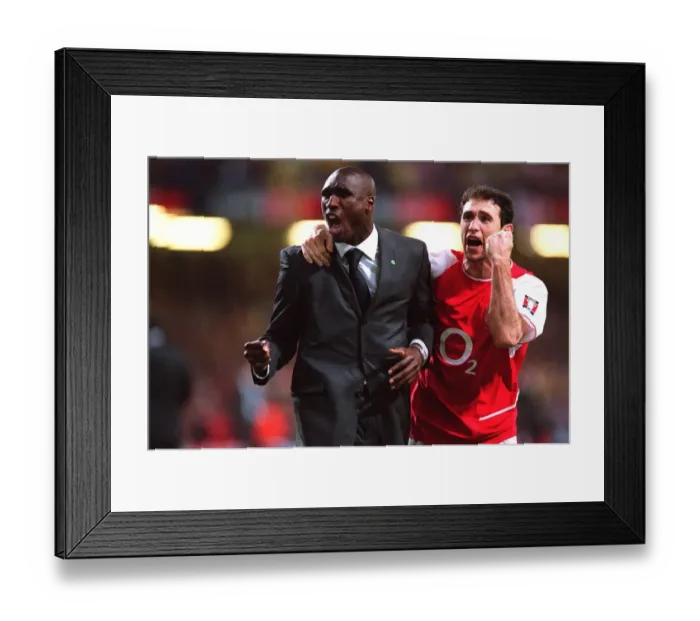Framed Print : Glory Days: Sol Campbell and Martin Keown's FA Cup Final Victory Celebration, Arsenal 1:0 Southampton (2003)