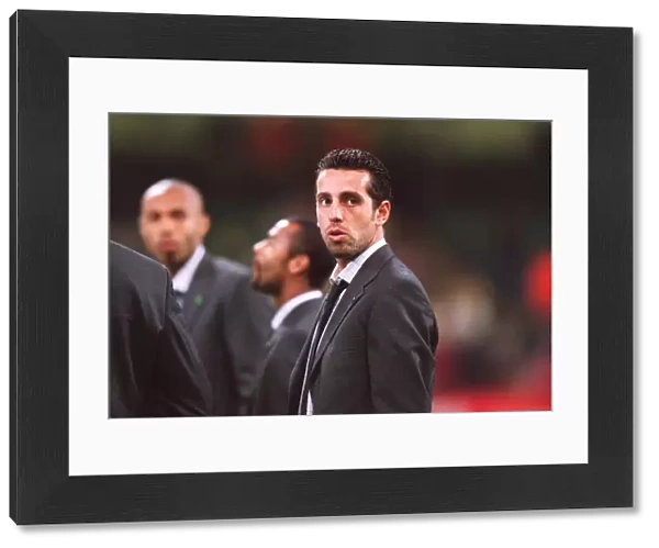 Edu in his Cup Final suit before the match. Arsenal 1: 0 Southampton. The F