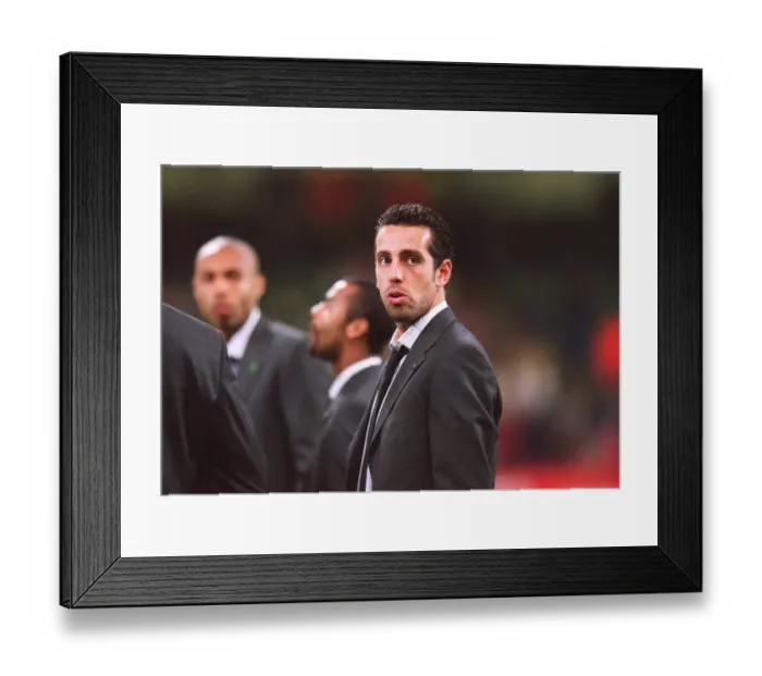 Framed Print : Edu in his Cup Final suit before the match. Arsenal 1: 0 Southampton. The F Framed Print : Edu in his Cup Final suit before the match. Arsenal 1: 0 Southampton. The F