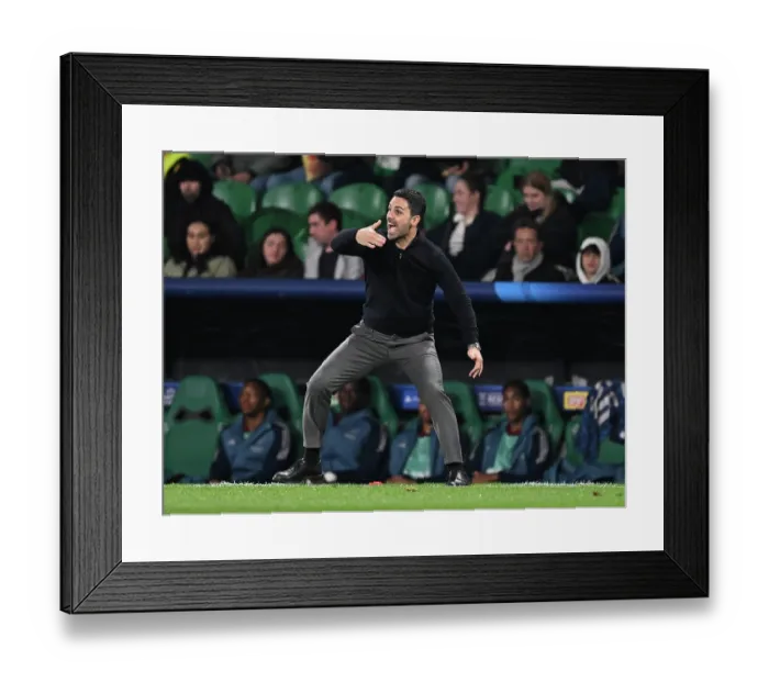 Framed Print : Sporting Clube de Portugal v Arsenal FC - UEFA Champions League 2025 / 26 Quarter-Final First Leg Framed Print : Sporting Clube de Portugal v Arsenal FC - UEFA Champions League 2025 / 26 Quarter-Final First Leg