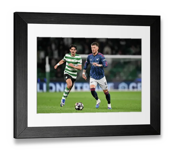 Framed Print : Sporting Clube de Portugal v Arsenal FC - UEFA Champions League 2025 / 26 Quarter-Final First Leg