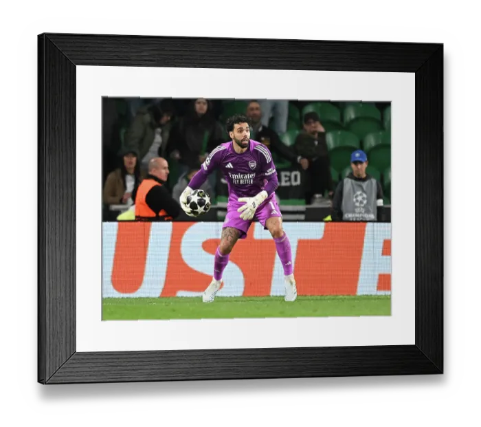 Framed Print : Sporting Clube de Portugal v Arsenal FC - UEFA Champions League 2025 / 26 Quarter-Final First Leg
