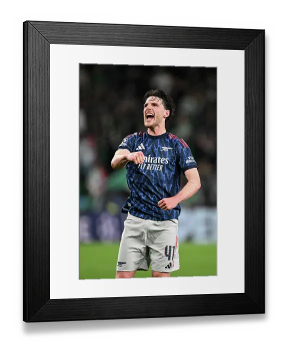 Framed Print : Sporting Clube de Portugal v Arsenal FC - UEFA Champions League 2025 / 26 Quarter-Final First Leg