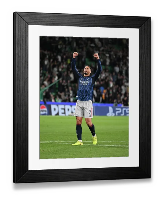 Framed Print : Sporting Clube de Portugal v Arsenal FC - UEFA Champions League 2025 / 26 Quarter-Final First Leg