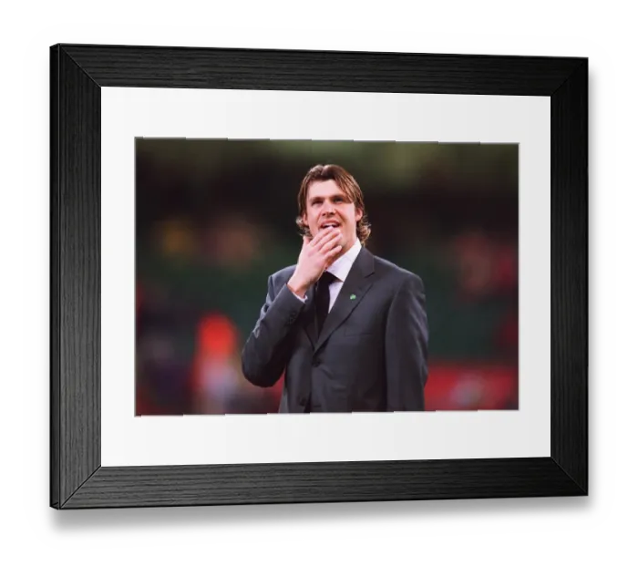 Framed Print : Stuart Taylor in his Cup Final suit before the match. Arsenal 1: 0 Southampton Framed Print : Stuart Taylor in his Cup Final suit before the match. Arsenal 1: 0 Southampton