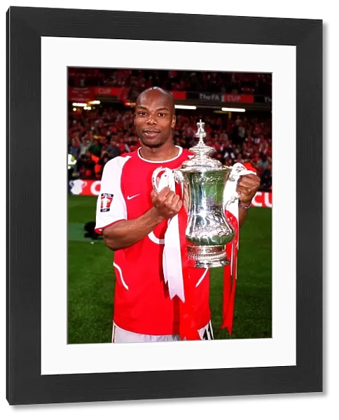 Sylvain Wiltord Lifts the FA Cup: Arsenal's Victory over Southampton (1-0), The Millennium Stadium, Cardiff, Wales, May 2003