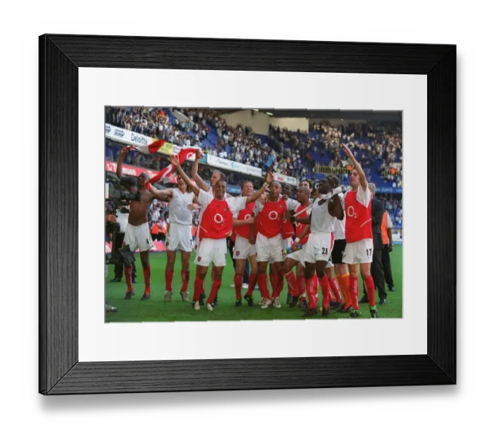 Framed Print : Arsenal Celebrates Premier League Victory at White Hart Lane, 2004 Framed Print : Arsenal Celebrates Premier League Victory at White Hart Lane, 2004