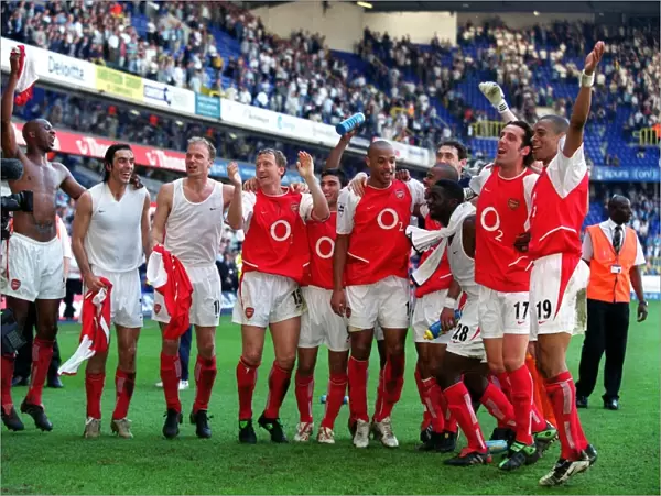 Arsenal's Premier League Triumph at White Hart Lane, 2004: Celebrating Victory over Tottenham