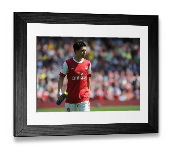Framed Print : Samir Nasri (Arsenal). Arsenal 1: 0 Manchester United. Barclays Premier League Framed Print : Samir Nasri (Arsenal). Arsenal 1: 0 Manchester United. Barclays Premier League