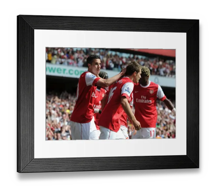 Framed Print : Ramsey and van Persie: Unstoppable Duo - Arsenal's Historic Goal vs. Manchester United (1:0), Premier League 2011 Framed Print : Ramsey and van Persie: Unstoppable Duo - Arsenal's Historic Goal vs. Manchester United (1:0), Premier League 2011