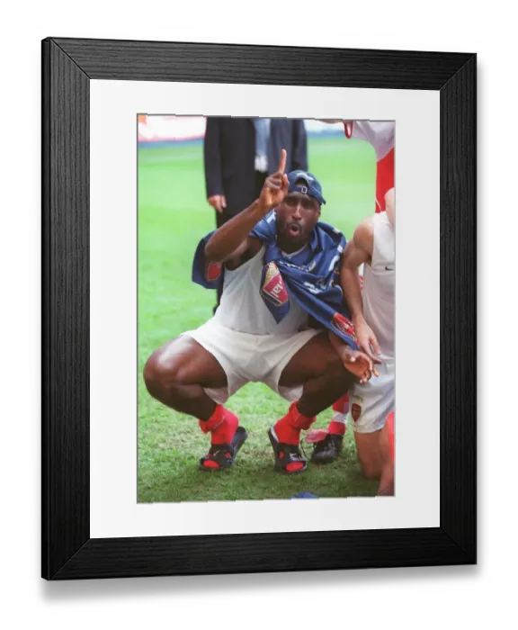 Framed Print : Sol Campbell's Triumph: Arsenal Clinch the Premier League Title at White Hart Lane (2004) Framed Print : Sol Campbell's Triumph: Arsenal Clinch the Premier League Title at White Hart Lane (2004)