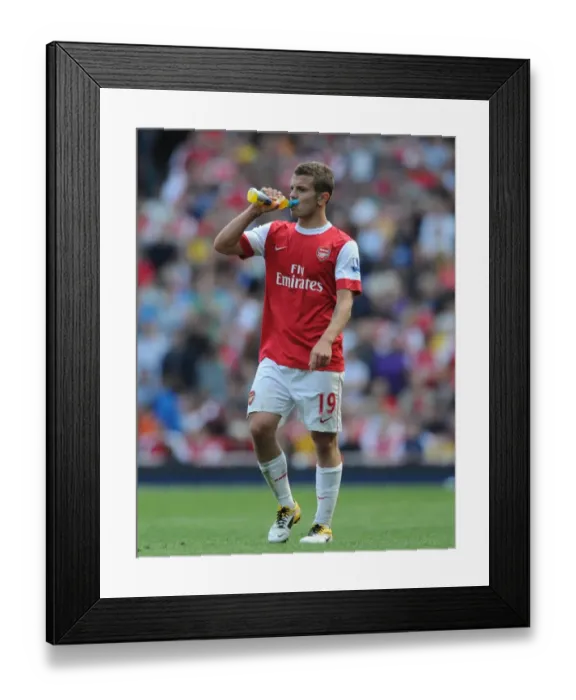 Framed Print : Jack Wilshere's Game-Winning Goal: Arsenal 1-0 Manchester United, Premier League 2011 (Arsenal vs Manchester United)