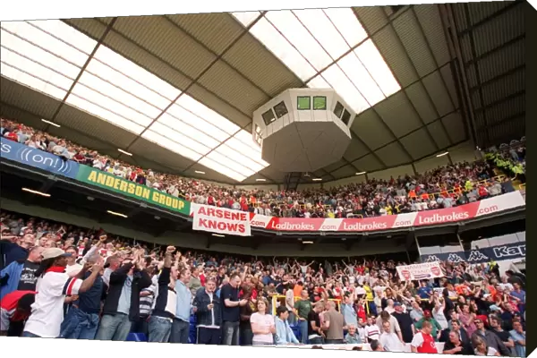 The Arsenal Fans. Tottenham Hotspur v Arsenal
