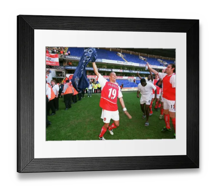 Framed Print : Arsenal's Unforgettable Victory: Gilberto's Goal Secures the Premier League Title at White Hart Lane, 25 / 4 / 04 Framed Print : Arsenal's Unforgettable Victory: Gilberto's Goal Secures the Premier League Title at White Hart Lane, 25 / 4 / 04
