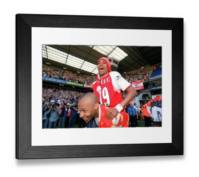 Framed Print : Glory Days: Gilberto and Henry's Unforgettable Victory Celebration at White Hart Lane, 2004 Framed Print : Glory Days: Gilberto and Henry's Unforgettable Victory Celebration at White Hart Lane, 2004