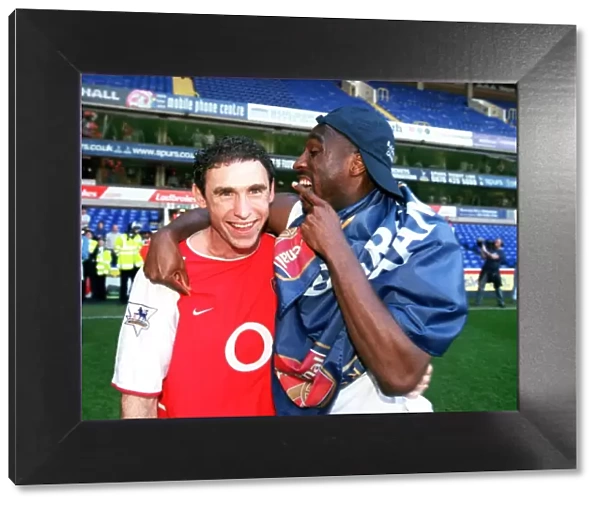 Glory Days: Martin Keown and Sol Campbell Celebrate Arsenal's FA Premiership Victory at White Hart Lane, 2004