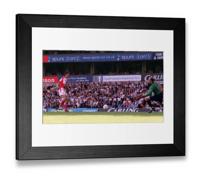 Framed Print : Robert Pires Scores Arsenal's Second Goal vs. Tottenham Hotspur, FA Premiership, 2004 Framed Print : Robert Pires Scores Arsenal's Second Goal vs. Tottenham Hotspur, FA Premiership, 2004