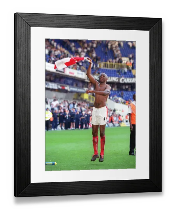 Framed Print : Patrick Vieira's Triumph: Arsenal Claims FA Premiership Title at White Hart Lane Framed Print : Patrick Vieira's Triumph: Arsenal Claims FA Premiership Title at White Hart Lane