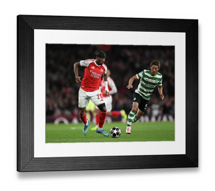 Framed Print : Arsenal FC v Sporting Clube de Portugal - UEFA Champions League 2025 / 26 Quarter-Final Second Leg Framed Print : Arsenal FC v Sporting Clube de Portugal - UEFA Champions League 2025 / 26 Quarter-Final Second Leg