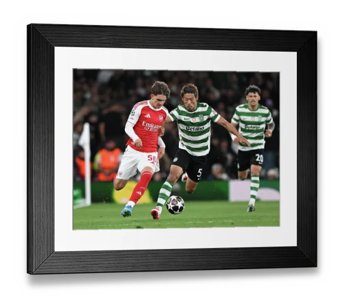 Framed Print : Arsenal FC v Sporting Clube de Portugal - UEFA Champions League 2025 / 26 Quarter-Final Second Leg Framed Print : Arsenal FC v Sporting Clube de Portugal - UEFA Champions League 2025 / 26 Quarter-Final Second Leg