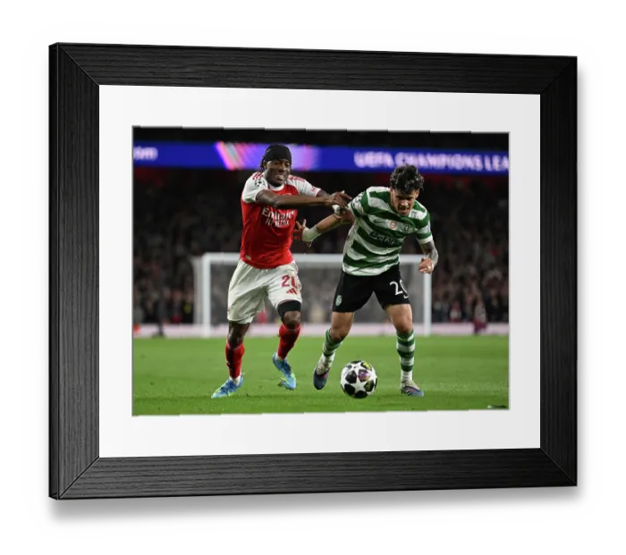 Framed Print : Arsenal FC v Sporting Clube de Portugal - UEFA Champions League 2025 / 26 Quarter-Final Second Leg Framed Print : Arsenal FC v Sporting Clube de Portugal - UEFA Champions League 2025 / 26 Quarter-Final Second Leg