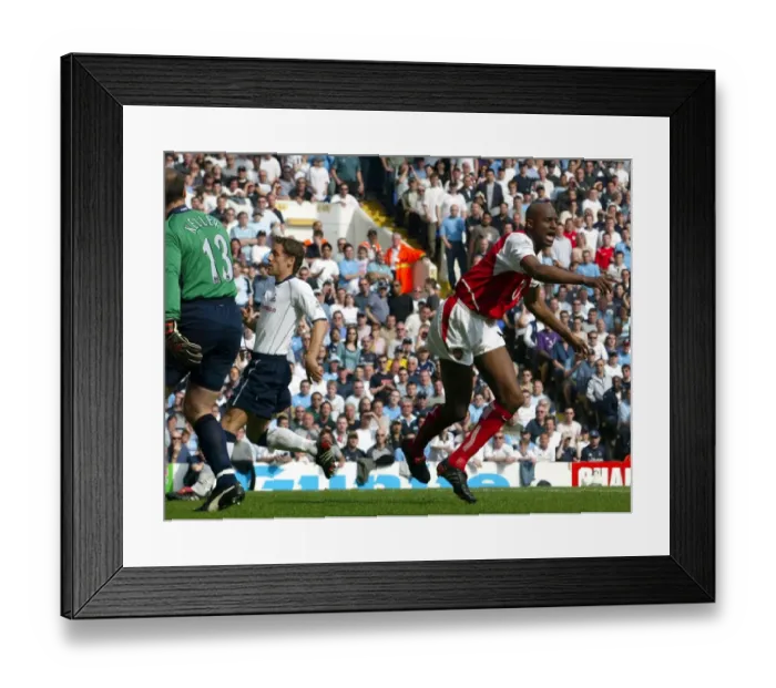 Framed Print : Patrick Vieira's Thrilling Goal: Arsenal's Historic FA Premiership Victory at White Hart Lane, 2003-2004