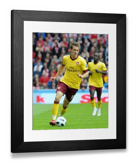 Framed Print : Aaron Ramsey (Arsenal). Stoke City 3: 1 Arsenal. Barclays Premier League